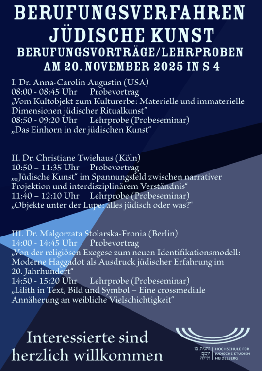 Berufungsvorträge Kunst