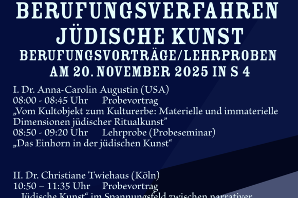 Berufungsvorträge Kunst