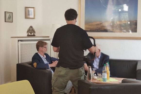 Imagefilmdreh mit ZR Präsident Schuster