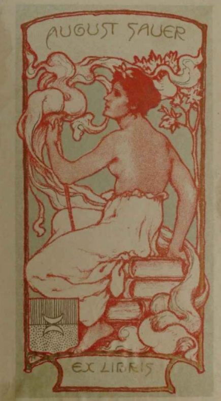 Das Exlibris von August Sauer