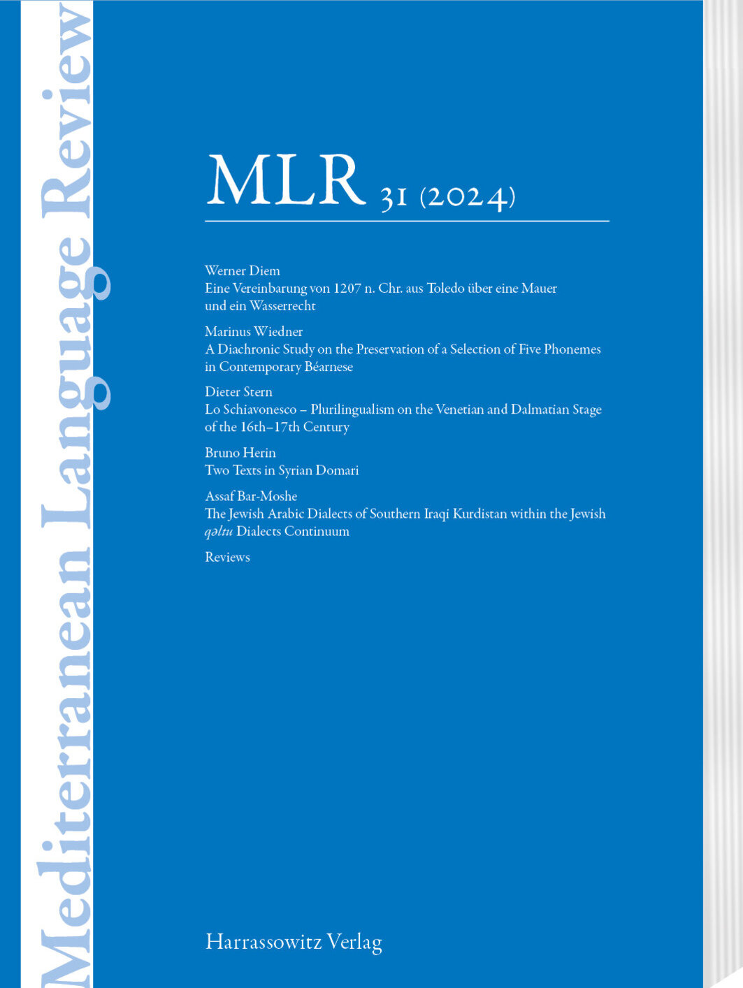 Mediterranean Language Review Mediterranean Language Review