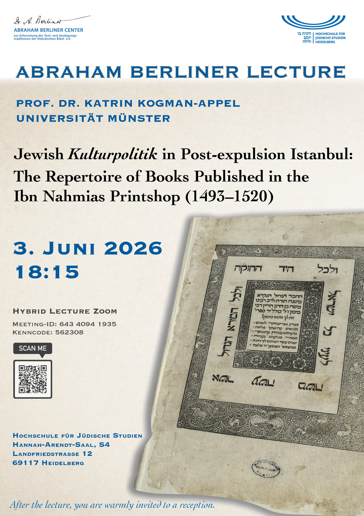 Jüdische Kulturpolitik in Istanbul nach 1492: Das Repertoire der Druckerei Ibn Nahmias (1493–1520)