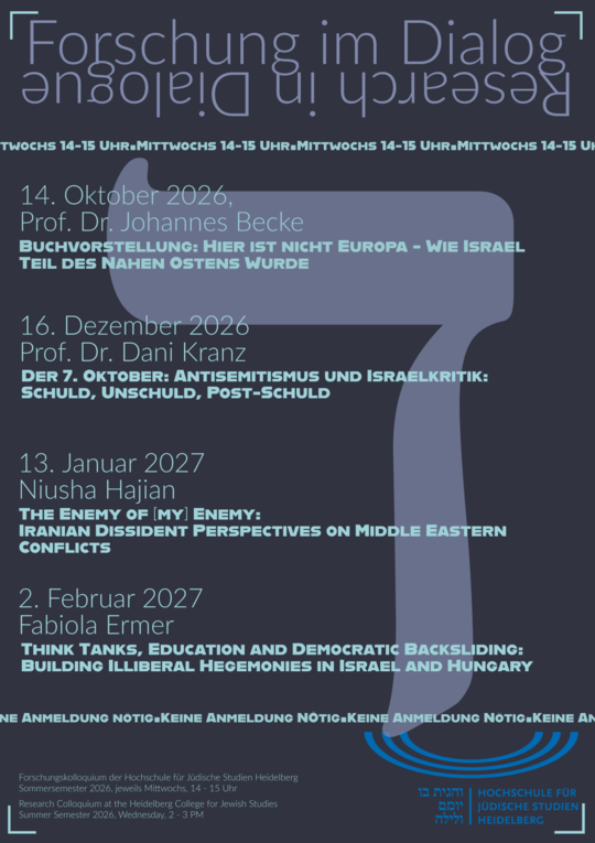 Forschungskolloquium WiSe 26-27