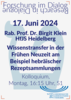 Vortrag Birgit Klein
