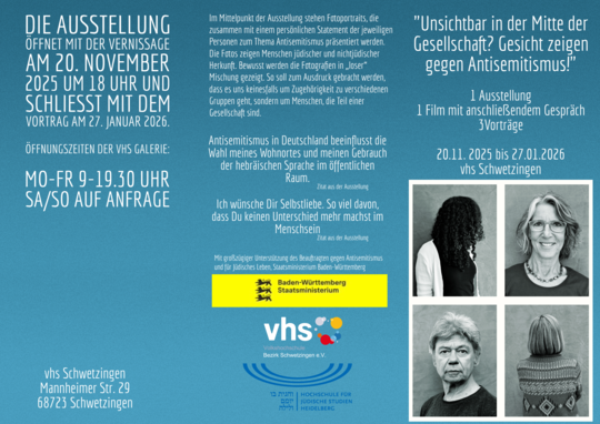 Gesicht zeigen gegen Antisemitismus- Flyer 1