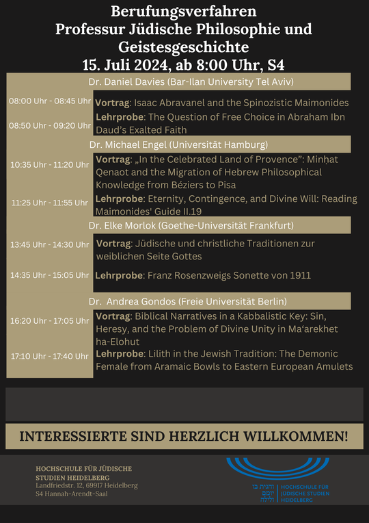 Berufungskommission Jüdische Philosophie Berufungskommission Jüdische Philosophie