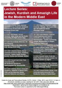 2021_10_21_Lecture Series: Jewish, Kurdish and Amazigh Life in the Modern Middle East