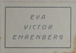 Exlibris Eva und Victor Ehrenberg